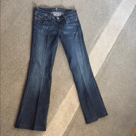 7 For All Mankind Wide Leg DOJO Jeans - Picture 11 of 11